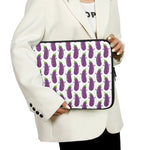 Cartoon Eggplant Pattern Print Laptop Sleeve