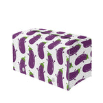 Cartoon Eggplant Pattern Print Leather Tissue Box Cover