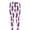 Cartoon Eggplant Pattern Print Men's leggings