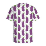 Cartoon Eggplant Pattern Print Men's Sports T-Shirt