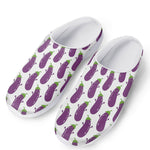 Cartoon Eggplant Pattern Print Mesh Casual Shoes