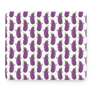 Cartoon Eggplant Pattern Print Mouse Pad