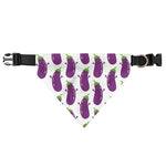 Cartoon Eggplant Pattern Print Over The Collar Dog Bandana