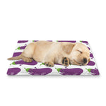 Cartoon Eggplant Pattern Print Pet Cooling Mat Cover