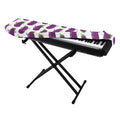 Cartoon Eggplant Pattern Print Piano Keyboard Cover