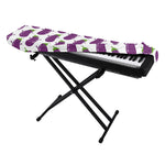 Cartoon Eggplant Pattern Print Piano Keyboard Cover