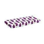 Cartoon Eggplant Pattern Print Piano Keyboard Cover