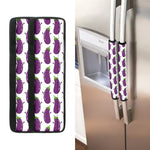Cartoon Eggplant Pattern Print Refrigerator Handle Covers