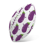 Cartoon Eggplant Pattern Print Rugby Ball