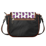 Cartoon Eggplant Pattern Print Saddle Bag