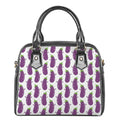 Cartoon Eggplant Pattern Print Shoulder Handbag