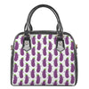 Cartoon Eggplant Pattern Print Shoulder Handbag