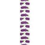 Cartoon Eggplant Pattern Print Table Runner