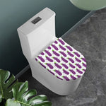 Cartoon Eggplant Pattern Print Toilet Lid Cover