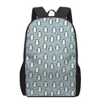 Cartoon Emperor Penguin Pattern Print 17 Inch Backpack