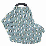 Cartoon Emperor Penguin Pattern Print Baby Seat Cover