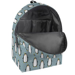 Cartoon Emperor Penguin Pattern Print Backpack