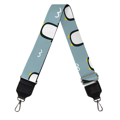 Cartoon Emperor Penguin Pattern Print Bag Strap