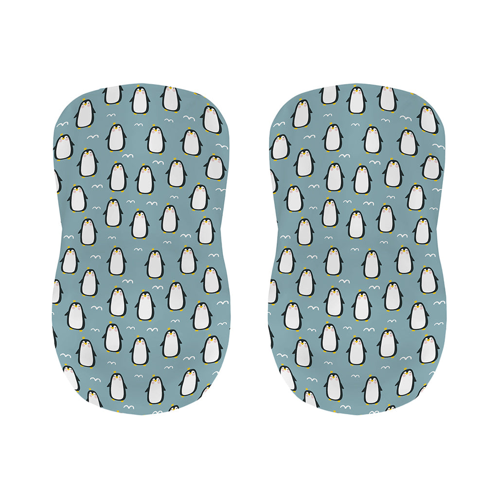 Cartoon Emperor Penguin Pattern Print Bar Stool Covers