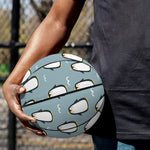 Cartoon Emperor Penguin Pattern Print Basketball