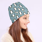 Cartoon Emperor Penguin Pattern Print Beanie