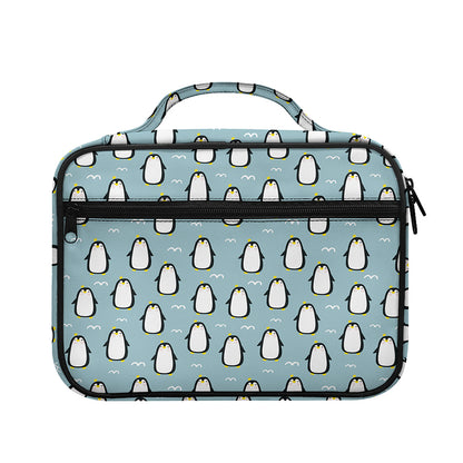 Cartoon Emperor Penguin Pattern Print Briefcase Bible Bag