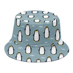 Cartoon Emperor Penguin Pattern Print Bucket Hat