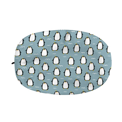 Cartoon Emperor Penguin Pattern Print Car Side Mirror Covers