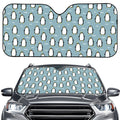 Cartoon Emperor Penguin Pattern Print Car Windshield Sun Shade