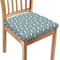 Cartoon Emperor Penguin Pattern Print Chair Cushion Cover