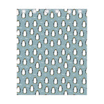 Cartoon Emperor Penguin Pattern Print Curtain