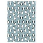 Cartoon Emperor Penguin Pattern Print Curtain