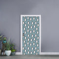 Cartoon Emperor Penguin Pattern Print Door Sticker