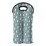 Cartoon Emperor Penguin Pattern Print Double Neoprene Wine Tote