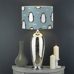 Cartoon Emperor Penguin Pattern Print Drum Lamp Shade