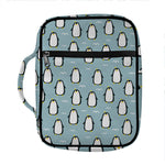 Cartoon Emperor Penguin Pattern Print Front Pocket Bible Bag