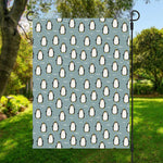 Cartoon Emperor Penguin Pattern Print Garden Flag
