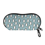 Cartoon Emperor Penguin Pattern Print Glasses Case
