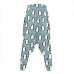 Cartoon Emperor Penguin Pattern Print Hammer Pants