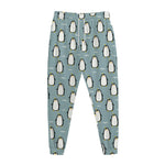Cartoon Emperor Penguin Pattern Print Jogger Pants