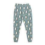 Cartoon Emperor Penguin Pattern Print Jogger Pants
