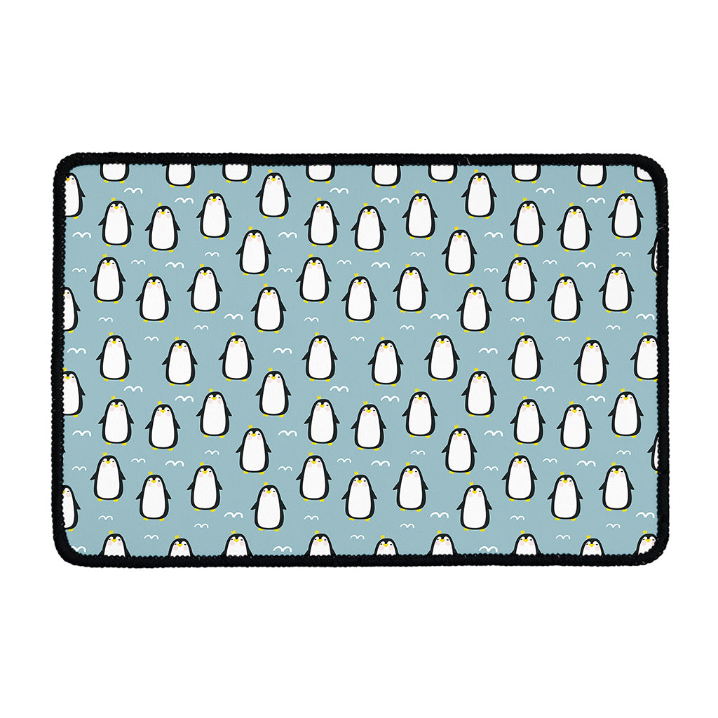 Cartoon Emperor Penguin Pattern Print Kitchen Mat