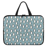 Cartoon Emperor Penguin Pattern Print Laptop Sleeve With Handle