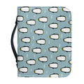 Cartoon Emperor Penguin Pattern Print Leather Bible Cover