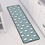 Cartoon Emperor Penguin Pattern Print Long Kitchen Mat