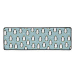 Cartoon Emperor Penguin Pattern Print Long Kitchen Mat