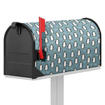 Cartoon Emperor Penguin Pattern Print Mailbox Cover