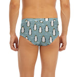 Cartoon Emperor Penguin Pattern Print Men's Briefs