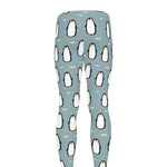 Cartoon Emperor Penguin Pattern Print Men's leggings