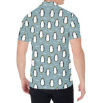 Cartoon Emperor Penguin Pattern Print Men's Shirt